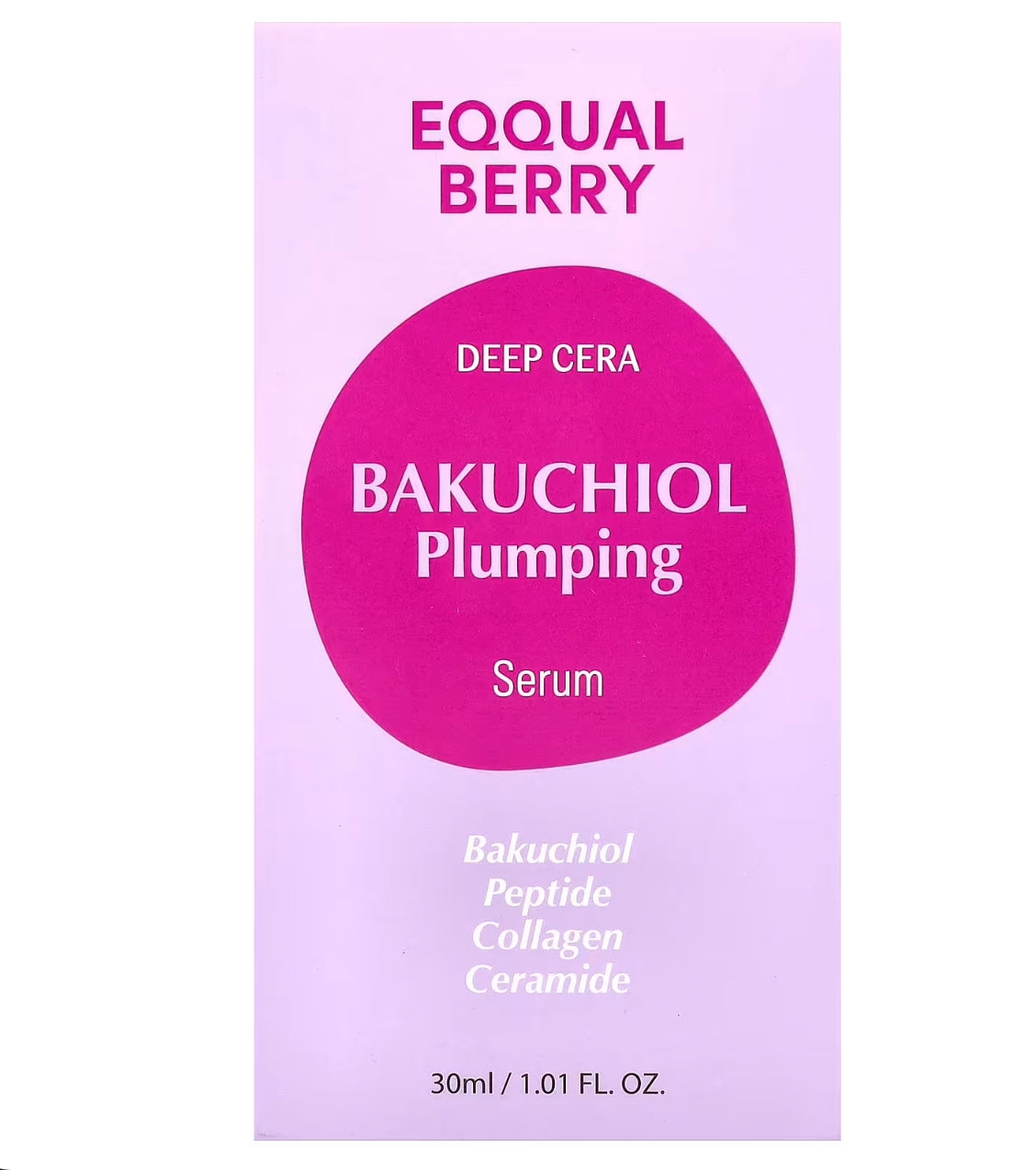 EQQUALBERRY — Deep Cera Bakuchiol Plumping Serum (30 ml)
سيروم قوي ومرتّكز للعناية بالبشرة.