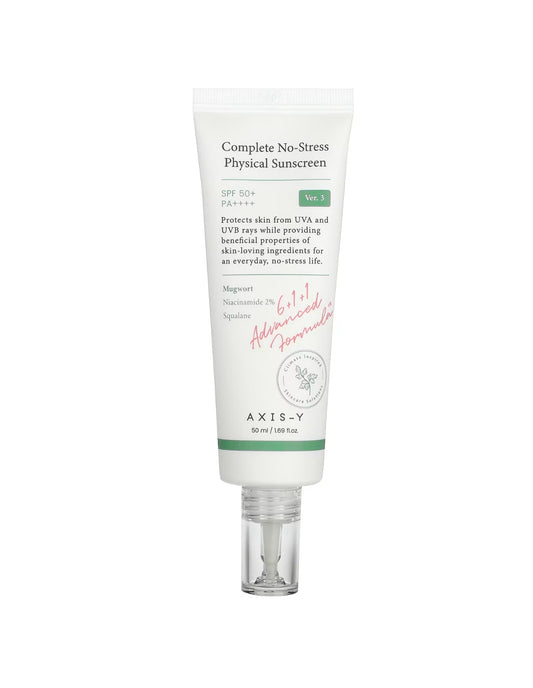 AXIS-Y Complete No-Stress Physical Sunscreen SPF50واقي شمس فيزيائي