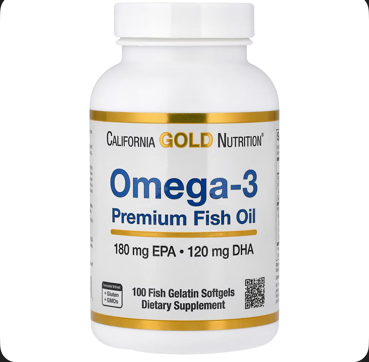 California Gold Nutrition 
Omega 3,اوميغا 3 , (1100  ملجم لكل كبسولة ) ،100 كبسولة