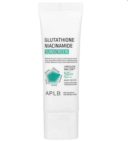 Glutathione Niacinamide, Sunscreen, SPF50+ PA +++
+, 1.35 fl oz (40 ml)  , APLB