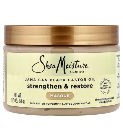 SheaMoisture Jamaican Black Castor Oil Treatment Masque – ماسك الشعر بزيت الخروع الأسود الجامايكي