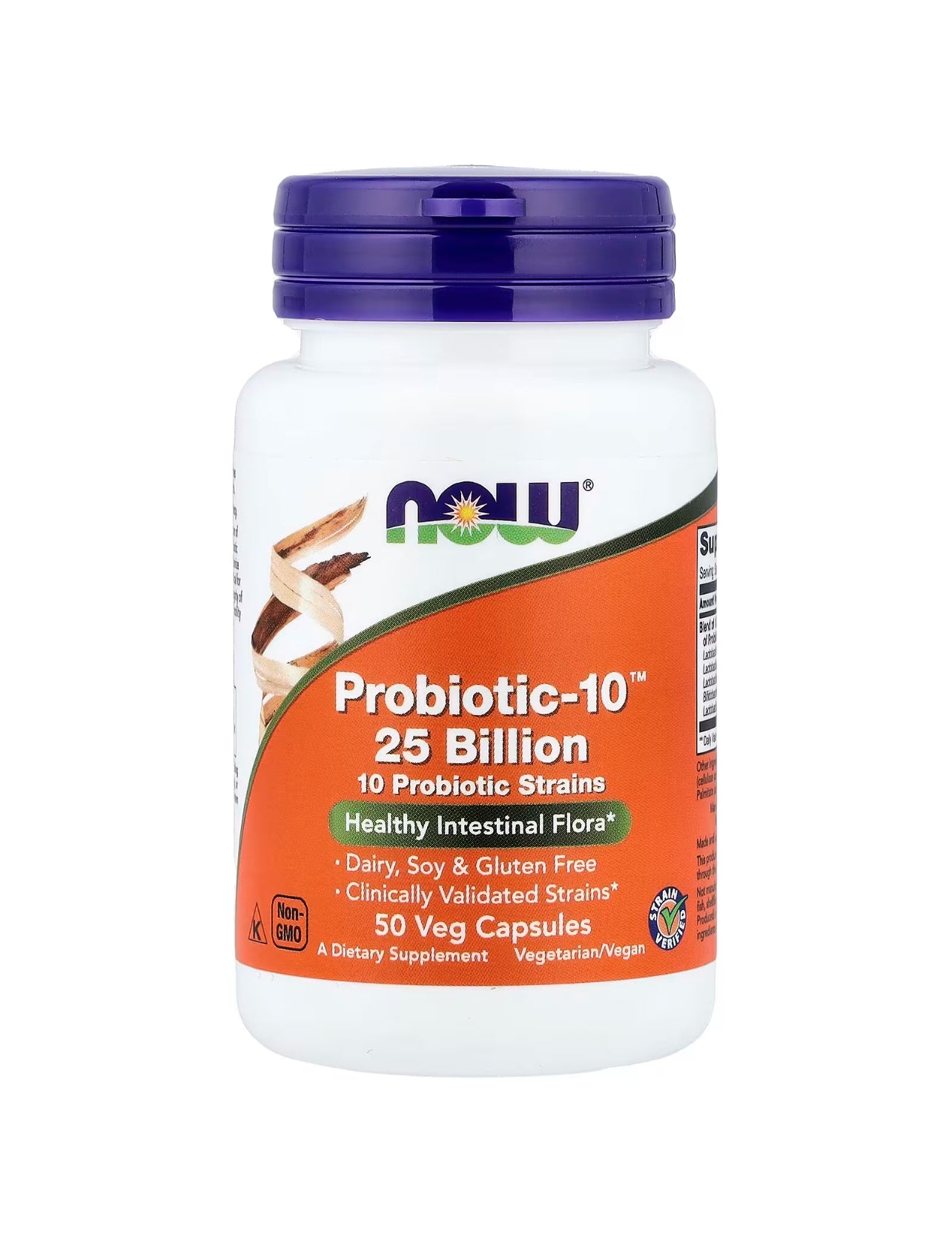 ناو فودز
Probiotic-10 ™m 25 كبسولة نباتية