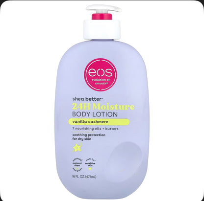 لوشن الجسم EOS Shea Better™ للترطيب 24 ساعة – فانيليا كاشمير