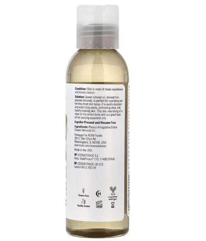 (Copy) زيت اللوز الحلو من NOW Foods (Solutions Sweet Almond Oil – بدون عطر)
118 مل