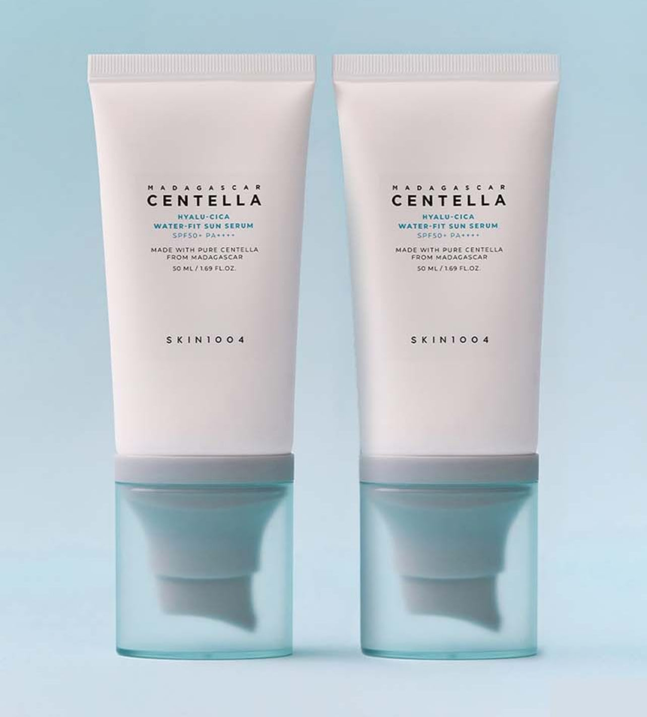 SKIN1004 Madagascar Centella Hyalu‑Cica Water‑Fit Sun Serum SPF50+ PA++++) واقي شمس من مدغشقر سنتيلا عدد 2️⃣